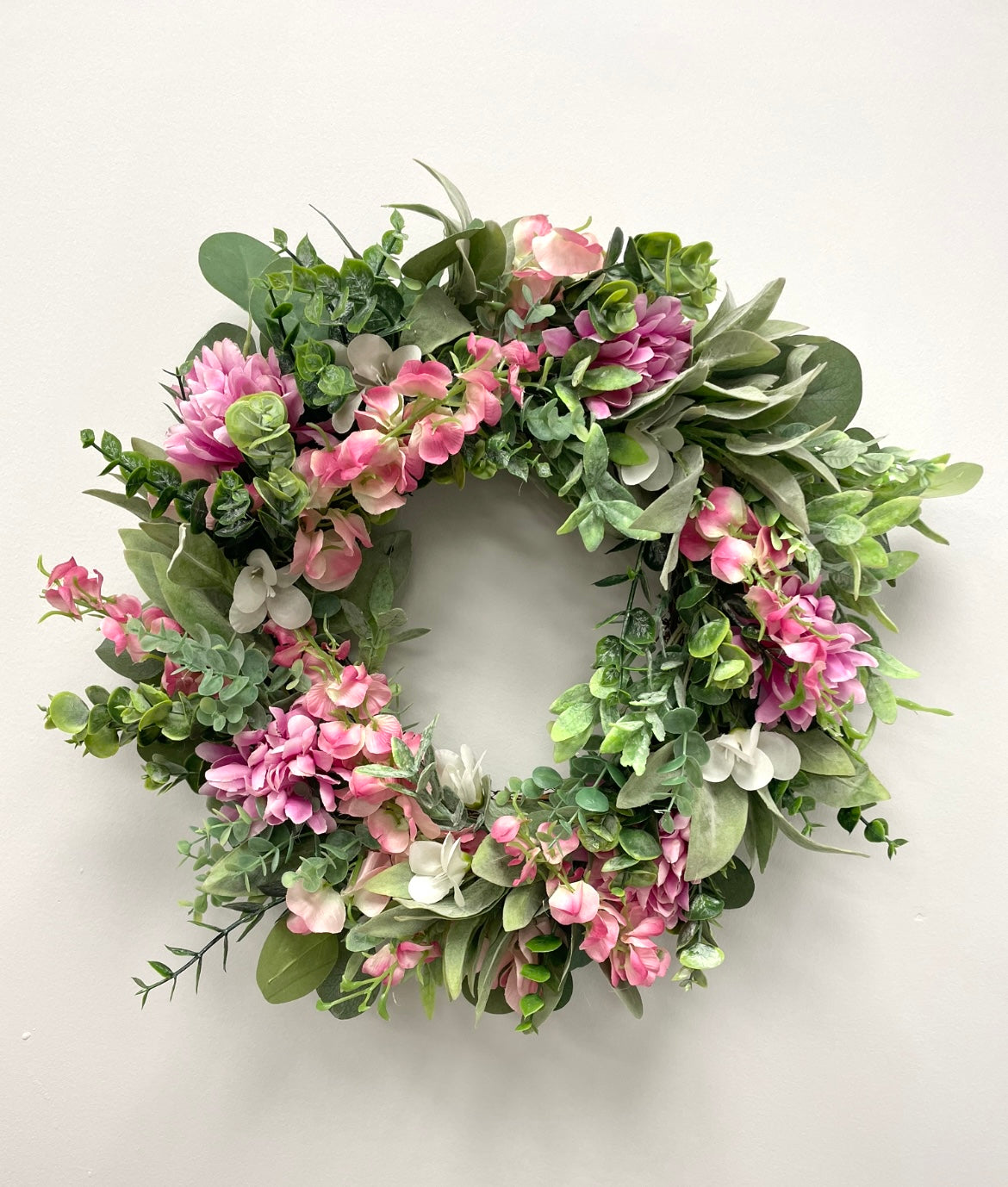 Pink Door Wreath