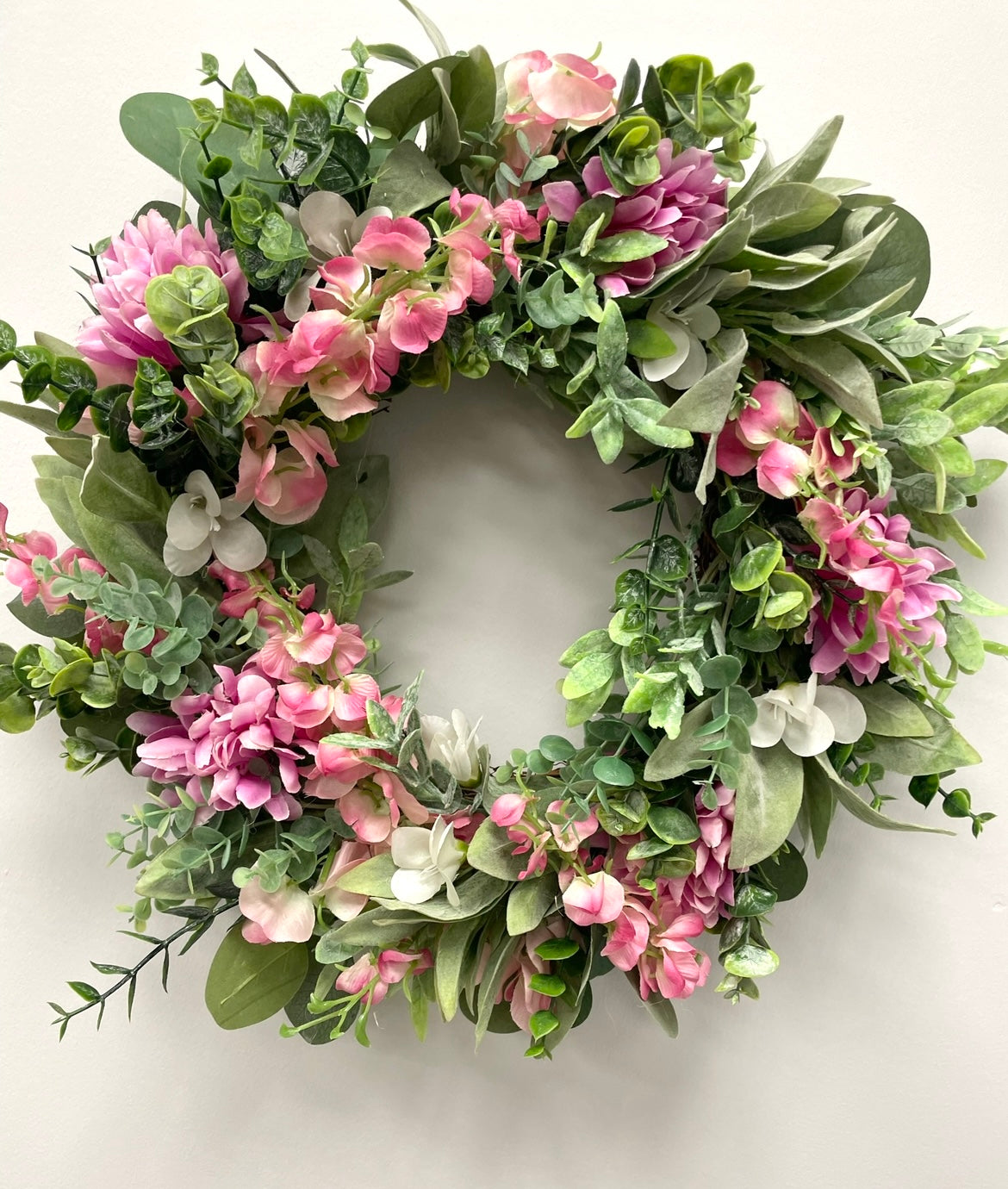 Pink Door Wreath